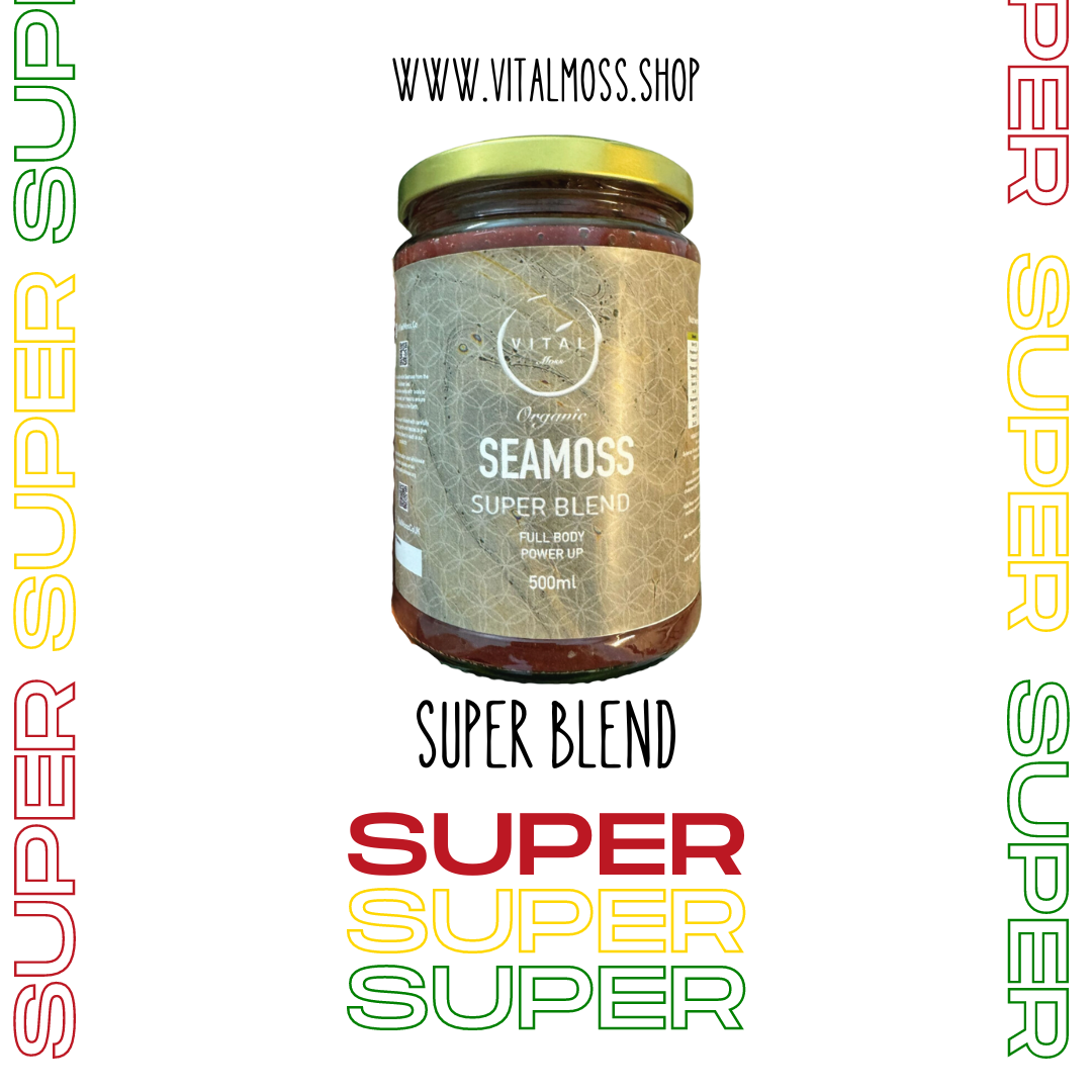 Premium Sea Moss Gel - Super blend, 370ml, Vital Moss Co Super Blend